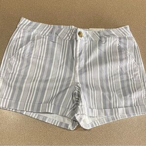 New SO Women's Gray Striped Shorts